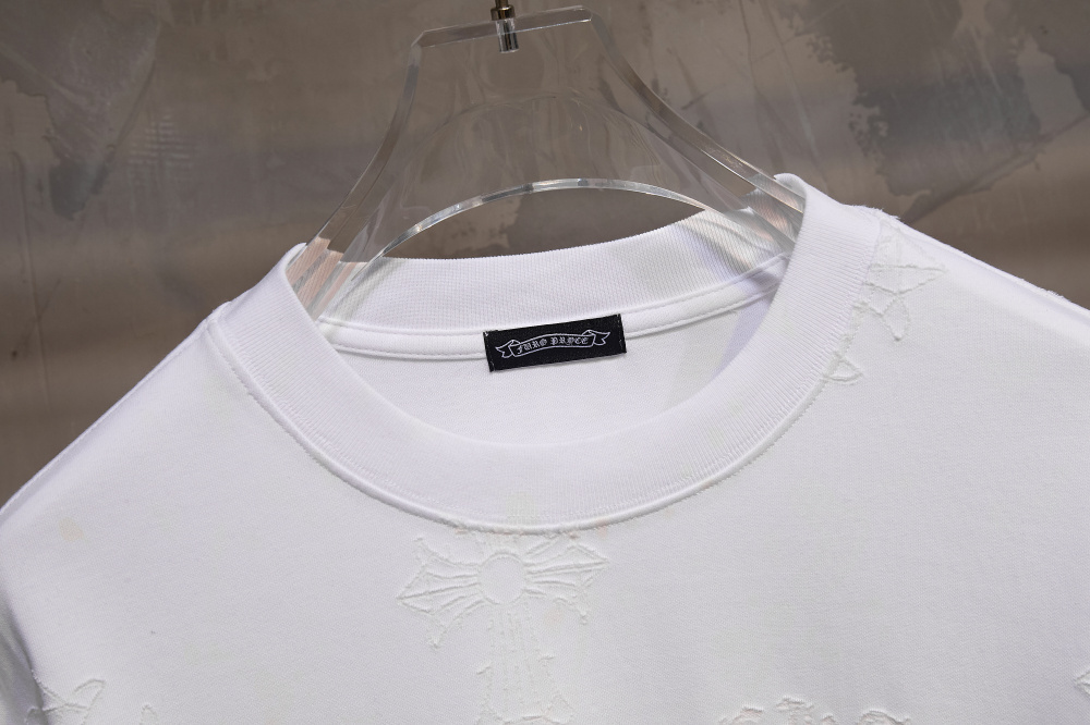 高版本Chrome Hearts克罗心 激光烧花梵文马蹄短袖-Top High Quatity Cheap Sneakers Fashion Clothing Clothes Bags handbags Shoes of all Brand wholesale With The best Quality And Beautiful Price from China Factory Chinese suppliers wholesaler seller 高版本Chrome Hearts克罗心 激光烧花梵文马蹄短袖