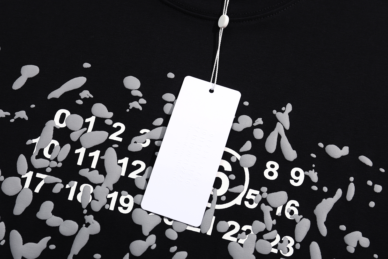 高版本MaisonMargiela/马吉拉 MM6发泡数字印花短袖