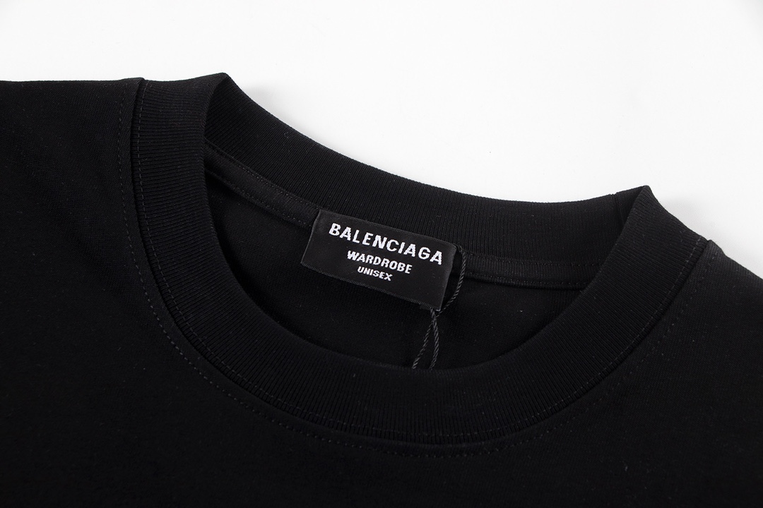 高版本BALENCIAGA/巴黎世家 发泡字母印花短袖-Chinese UA Cheap High Quatity Brand Clothes Bags handbags Sneakers wholesale wholesaler seller from China Factory suppliers Fashion Clothing Shoes best Quality Beautiful Price 高版本BALENCIAGA/巴黎世家 发泡字母印花短袖