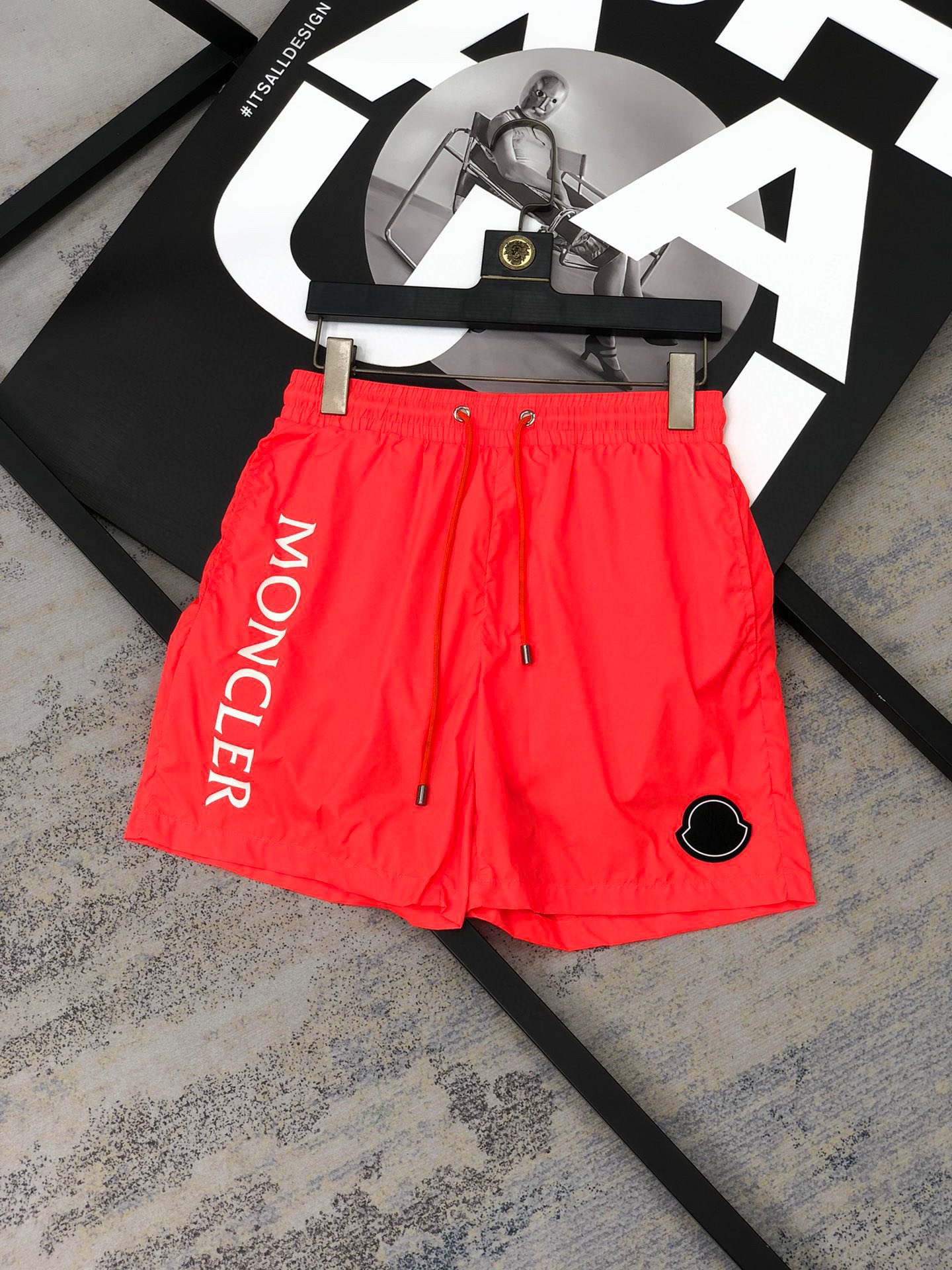 MONCLER Men's Red Swim Trunks - Lightweight & Quick-Dry, Sizes M to 3XL 1 i1708533373 5546 0