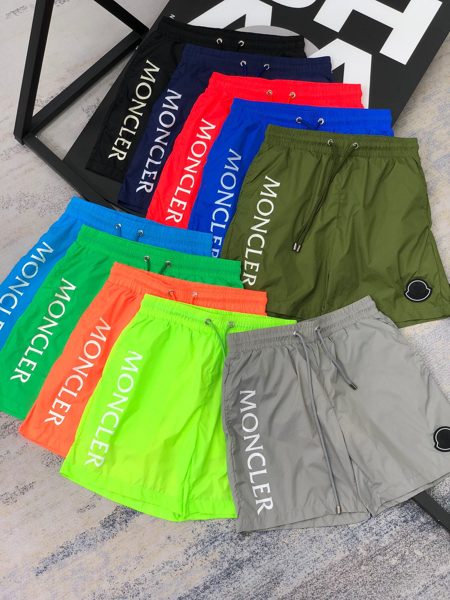 MONCLER Men's Red Swim Trunks - Lightweight & Quick-Dry, Sizes M to 3XL 9 i1708533374 6556 8