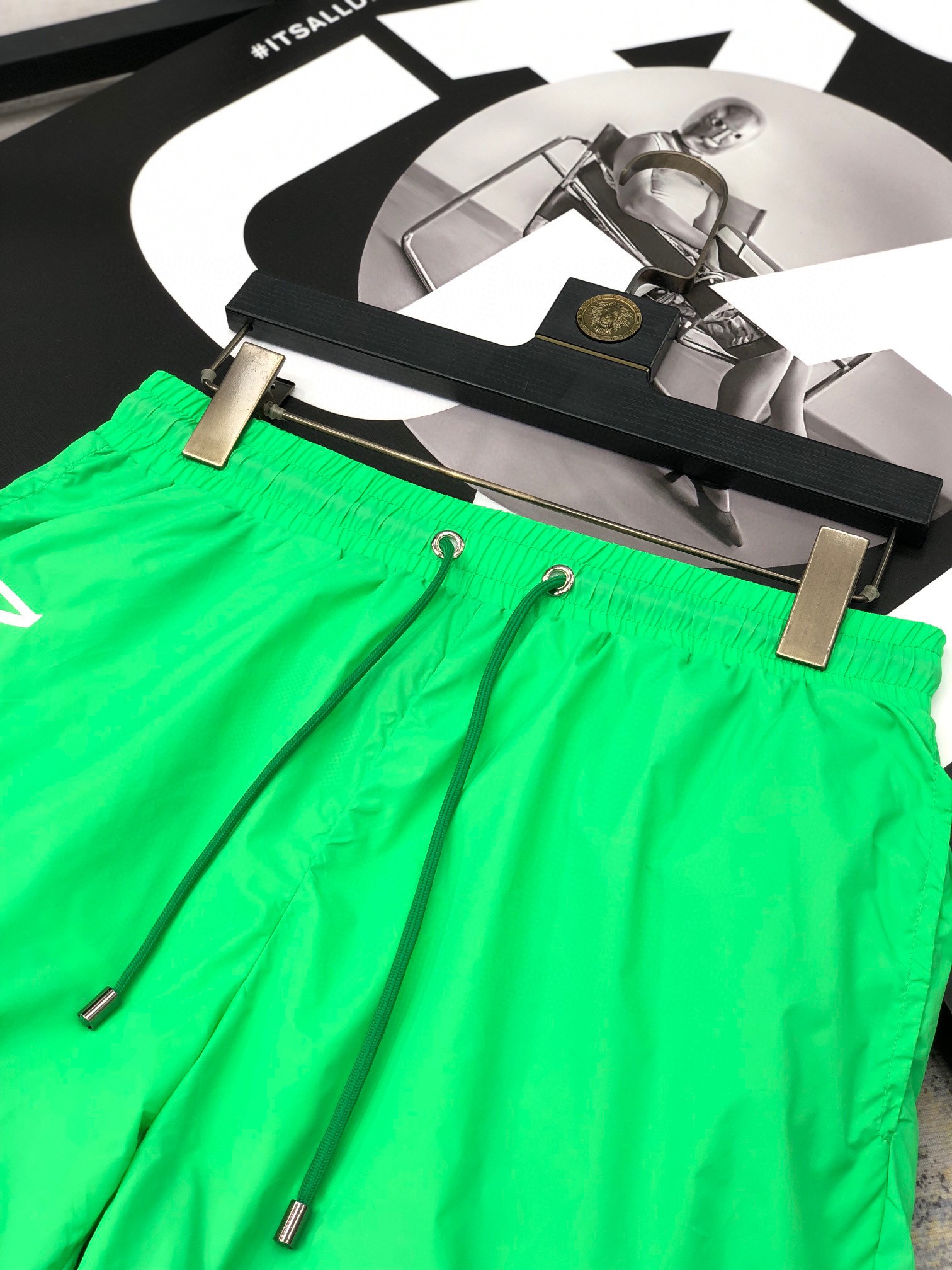 Moncler Men's Green Swim Trunks - Comfortable & Stylish Summer Shorts 4 i1708533445 3744 6