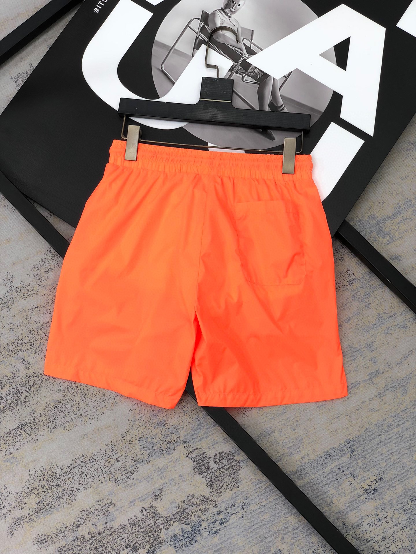 MONCLER Men's Orange Swim Trunks | Quick-Dry Fabric, Stylish Summer Essential 2 i1708533457 9787 5