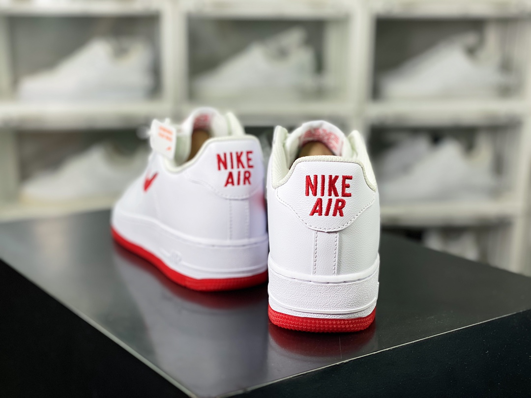 Air Force 1'07 Low Retro ”Color of the Month Red Jewel” Air Force One Sneakers ”Leather White Red Crystal Hook” FN5924-101