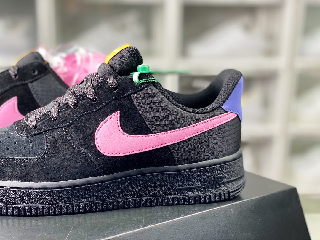 220 Air Force 1 Low '07 ACG”Black/Pink”空军一号板鞋“麂皮黑粉紫”CD0887-001