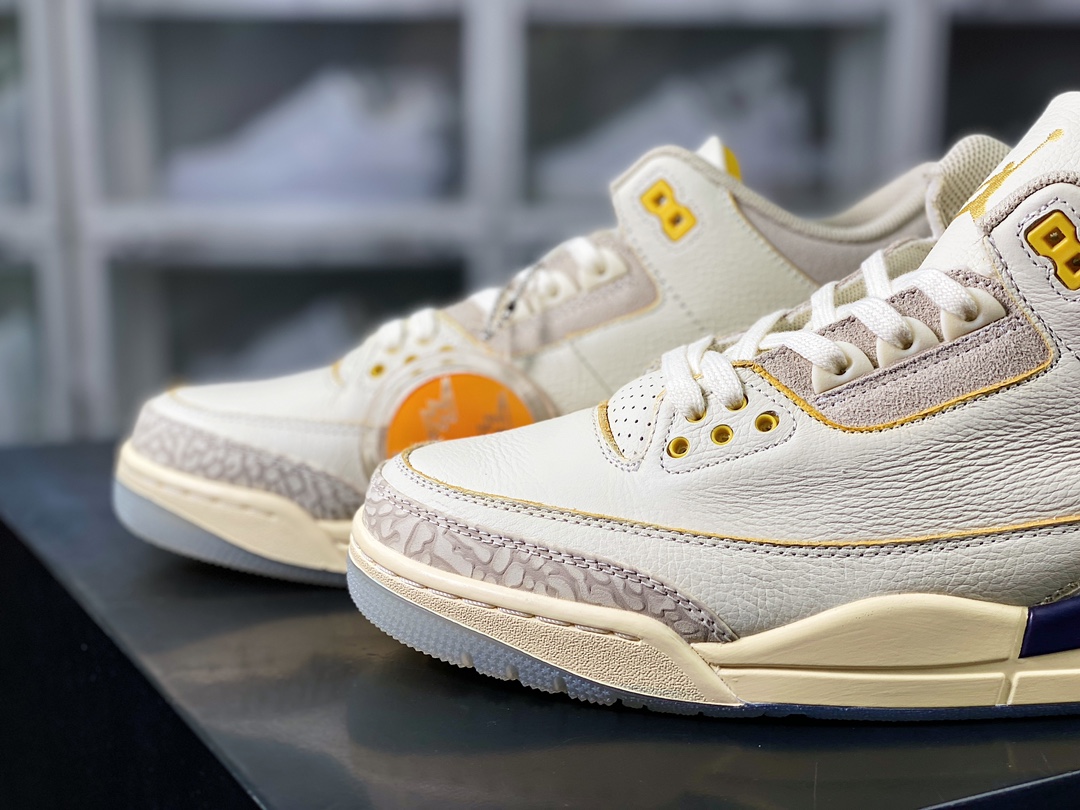 360 Air Jordan 3 Retro SP”Medellín Sunset”迈克尔篮球鞋“联名白蓝红粉紫日落渐变做旧”FN0344-901