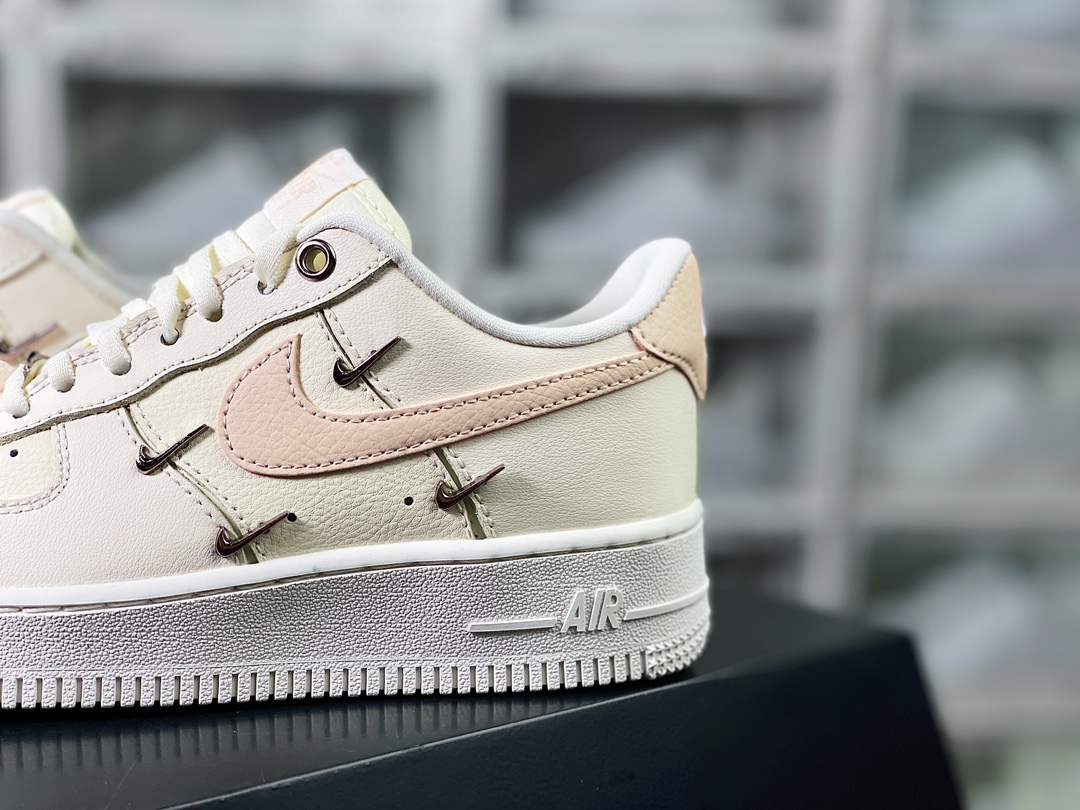 200 Wmns Air Force 1' 07 LX”Rose Gold”空军一号板鞋“米白樱花粉玫瑰金小四钩”FV8110-181