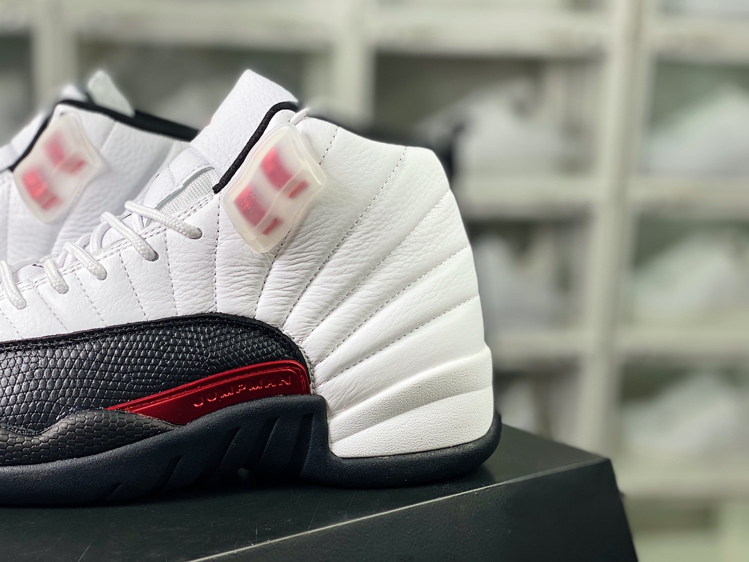 450 Air Jordan 12 Retro”Playoffs”AJ12代迈克尔·乔丹高帮篮球鞋“红扣黑白”CT8013-162