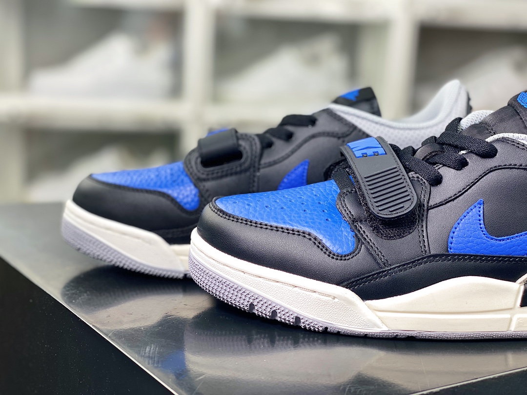 240 Air Jordan Legacy 312 Low GS”Black/Royal”乔丹篮球鞋“黑蓝赛车蓝爆裂纹”CD9054-041