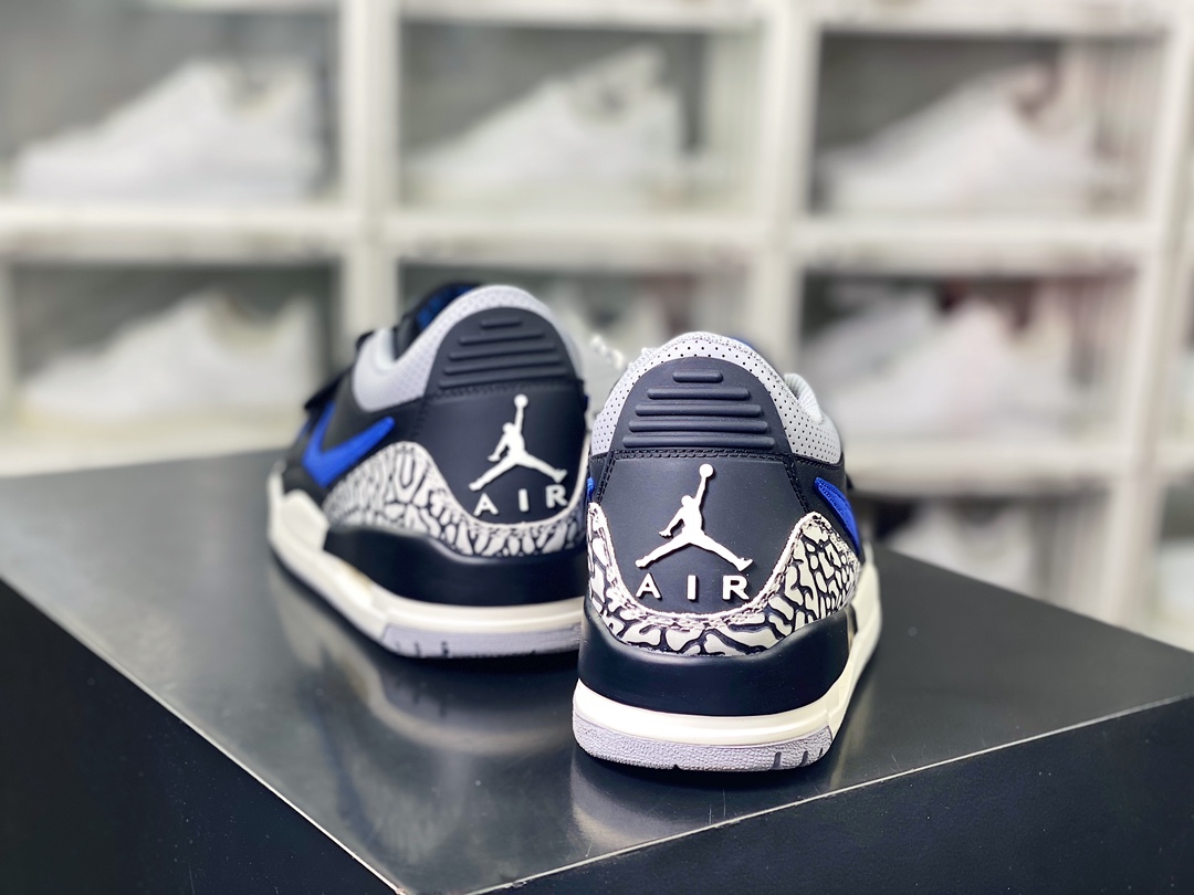 240 Air Jordan Legacy 312 Low GS”Black/Royal”乔丹篮球鞋“黑蓝赛车蓝爆裂纹”CD9054-041