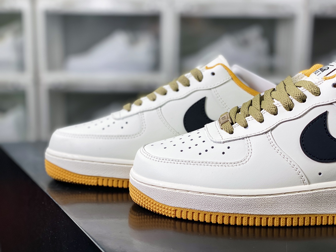 200  Air Force 1'07 Low Retro SP空军一号板鞋“皮革米白姜黄黑钩子”DD3063-066