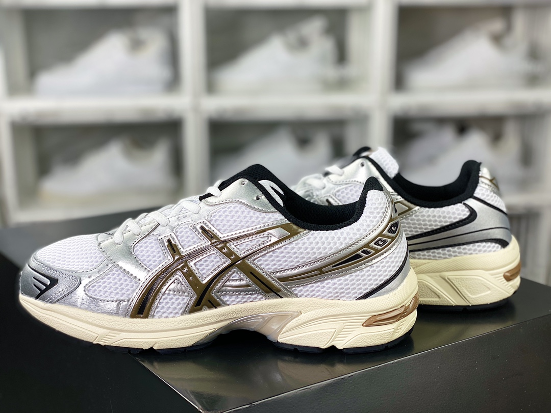 200 亚瑟士/Asics Gel-1130 系列低帮复古休闲运动慢跑鞋“藏蓝银”1201A256-400