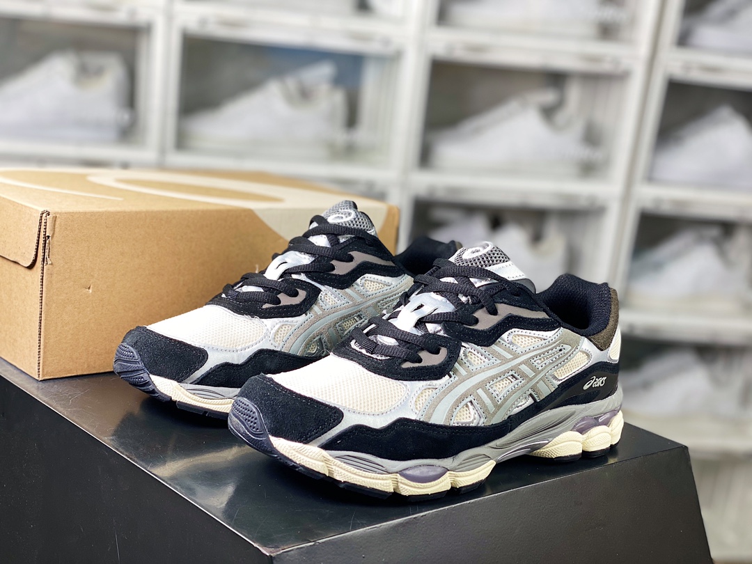 220 亚瑟士/Asics Gel-NYC 系列低帮复古休闲运动慢跑鞋“浅灰银白”1201A789-102