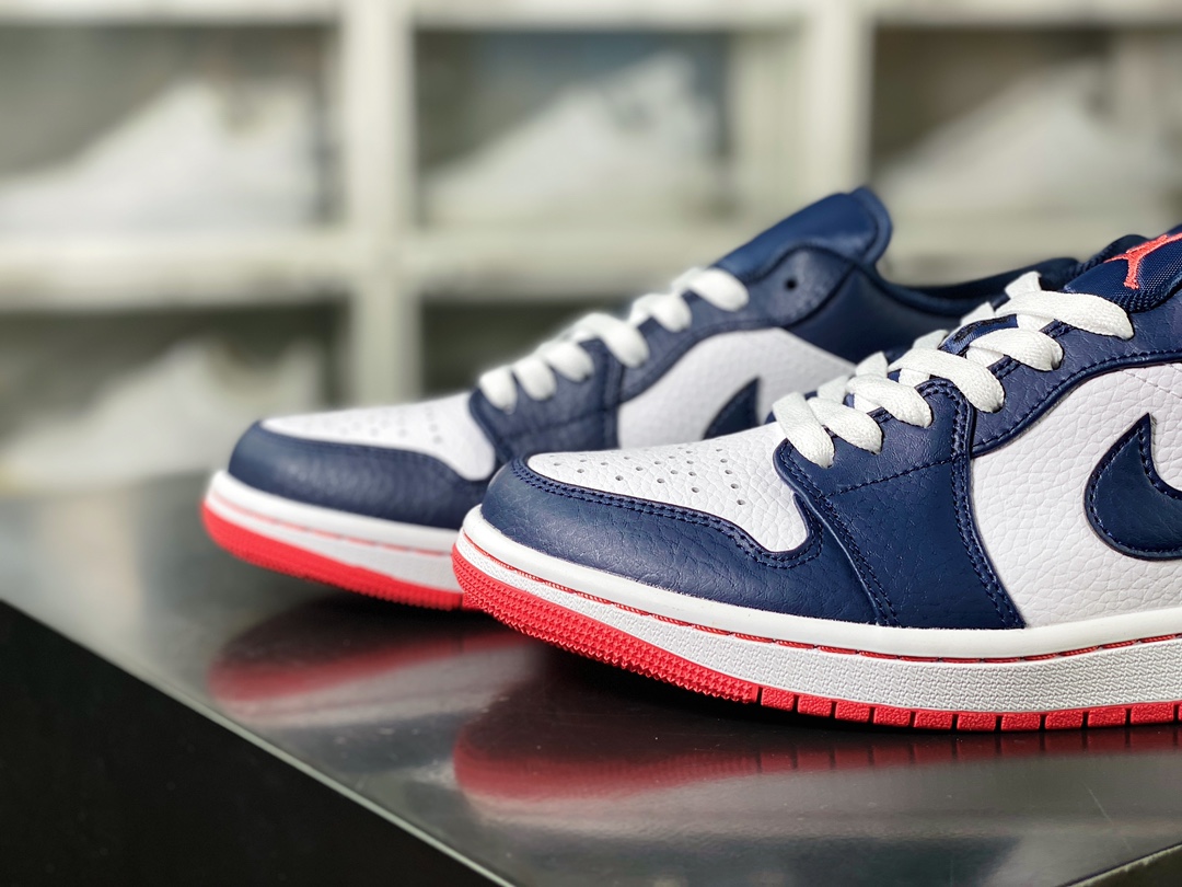 220 Air Jordan 1 Low"Obsidian Ember Glow"AJ1乔丹一代低帮篮球鞋“午夜蓝白黑曜石”553558-481