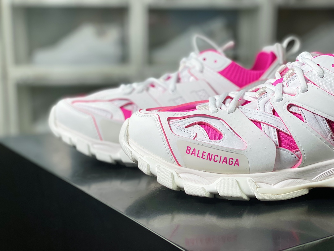 480 BALENCIAGA Track SOCK Trainers 3.0代针织版系列低帮复古野跑姥爹潮流百搭慢跑鞋“针织黑紫”736328 W3SKC 1058