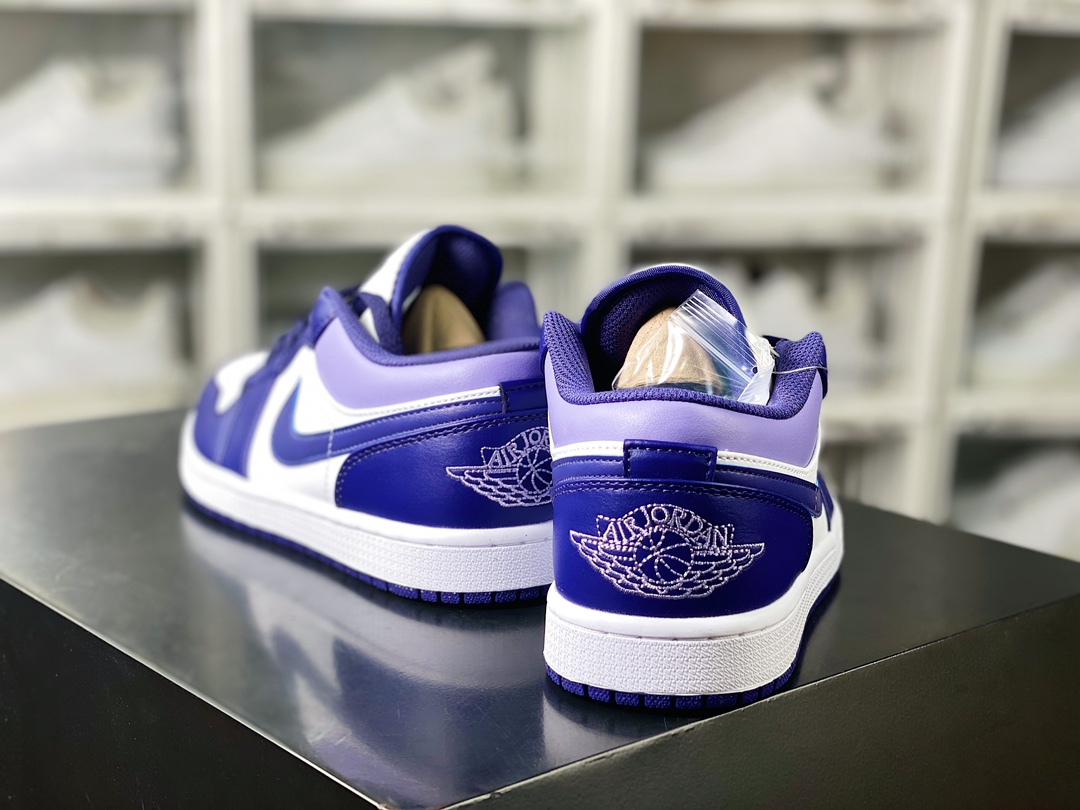 200 Air Jordan 1 Low"Black/Purple/Aqua"AJ1乔丹一代篮球鞋“黑白紫蓝”553558-155