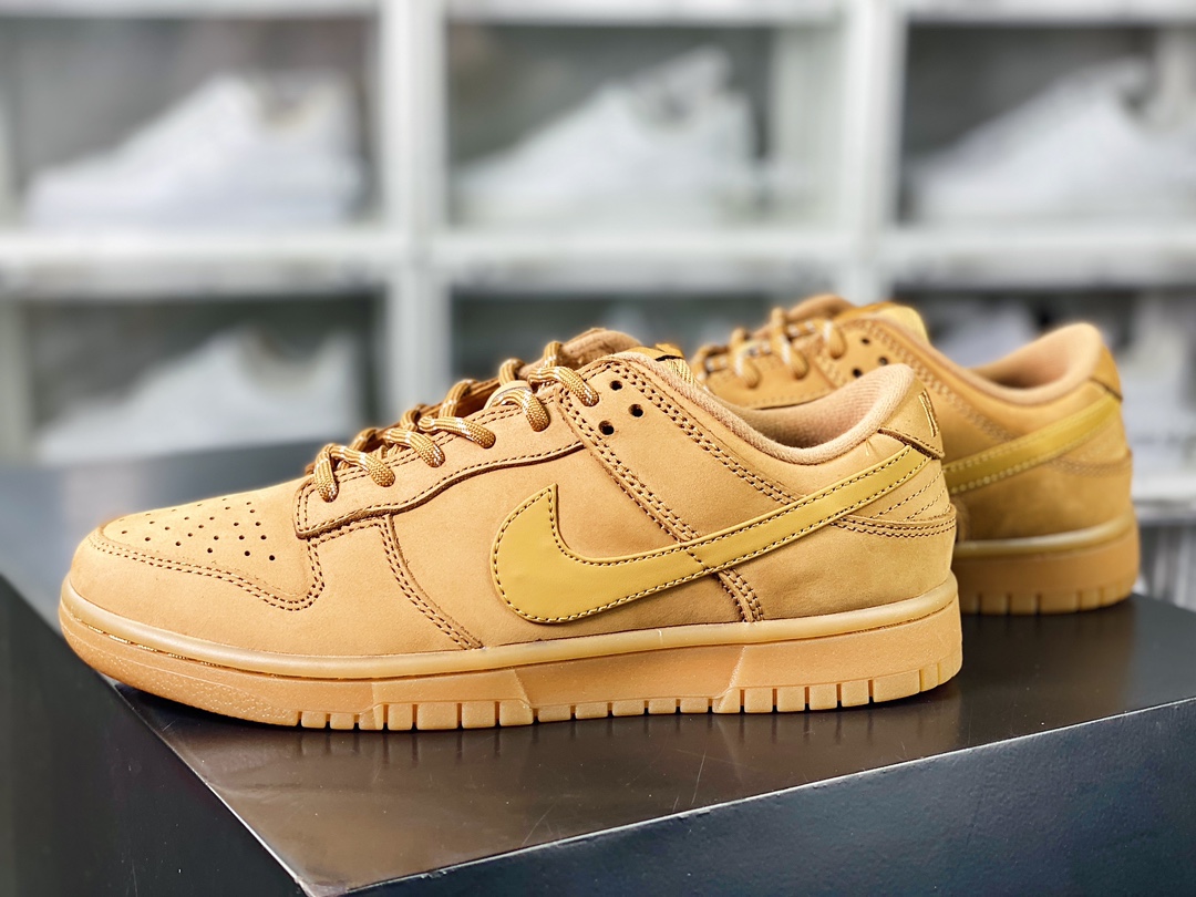 300 SB Dunk Low"Wheat/Flax"扣篮系列低帮休闲运动滑板板鞋“磨砂新麦黄棕”CJ9179-200