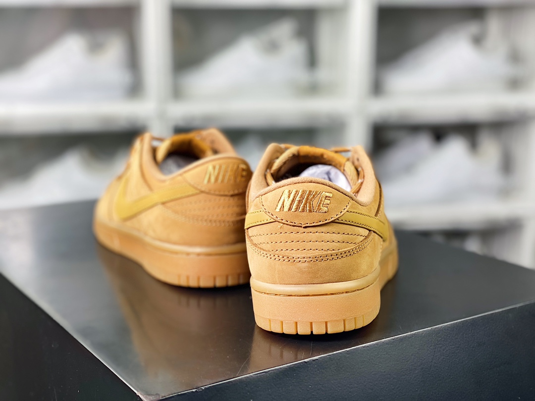 300 SB Dunk Low"Wheat/Flax"扣篮系列低帮休闲运动滑板板鞋“磨砂新麦黄棕”CJ9179-200