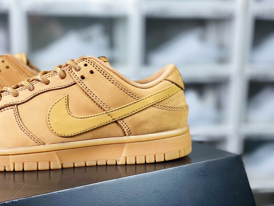 300 SB Dunk Low"Wheat/Flax"扣篮系列低帮休闲运动滑板板鞋“磨砂新麦黄棕”CJ9179-200