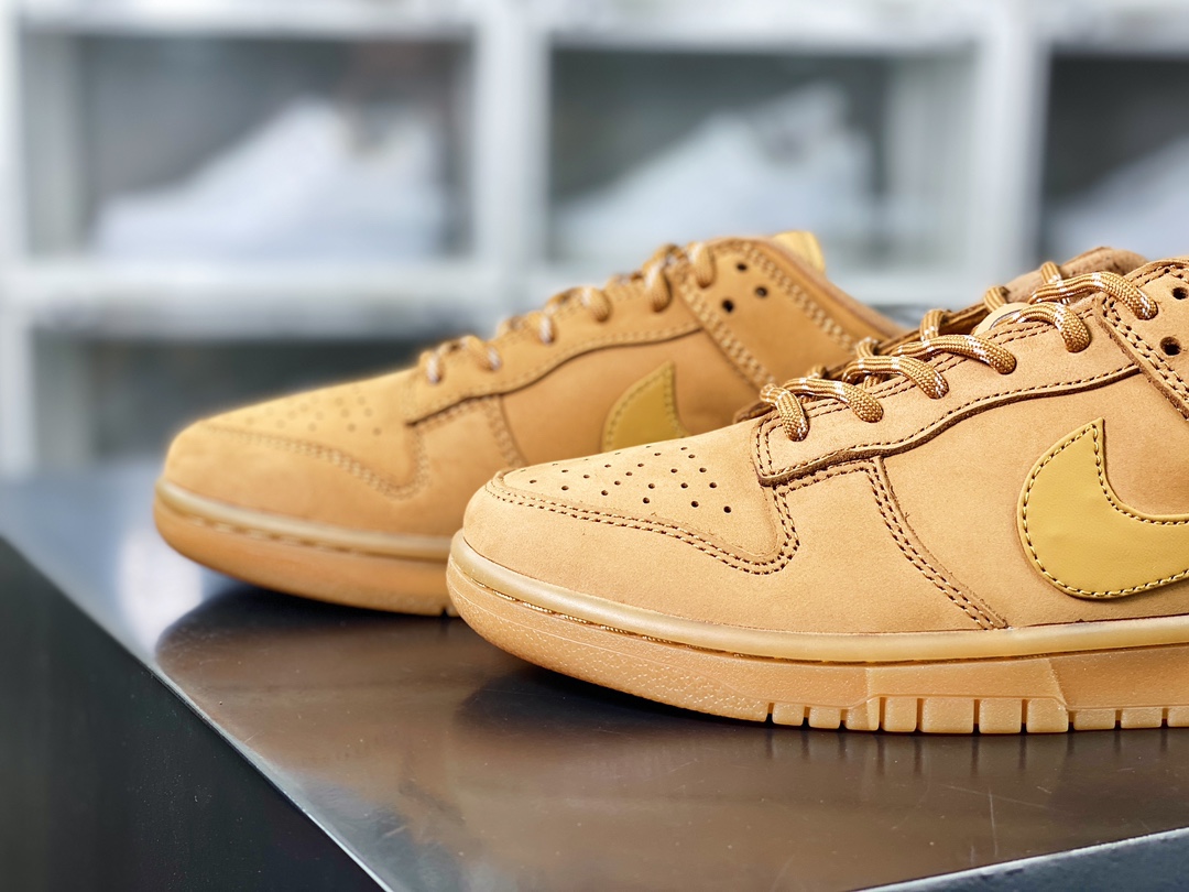 300 SB Dunk Low"Wheat/Flax"扣篮系列低帮休闲运动滑板板鞋“磨砂新麦黄棕”CJ9179-200