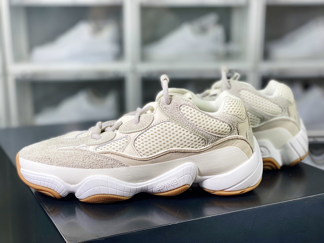 280 KANYE WEST x 【adidas Yeezy】 500"Granite"复古姥爹风厚底休闲运动慢跑鞋