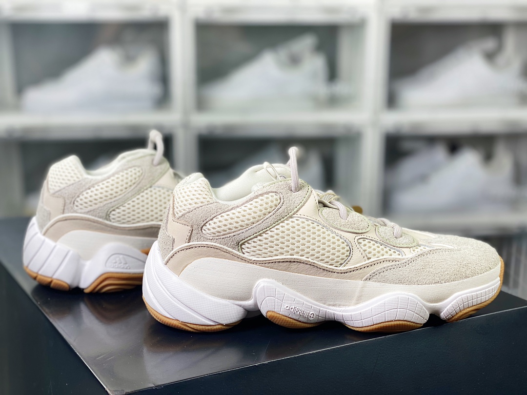 280 KANYE WEST x 【adidas Yeezy】 500"Granite"复古姥爹风厚底休闲运动慢跑鞋