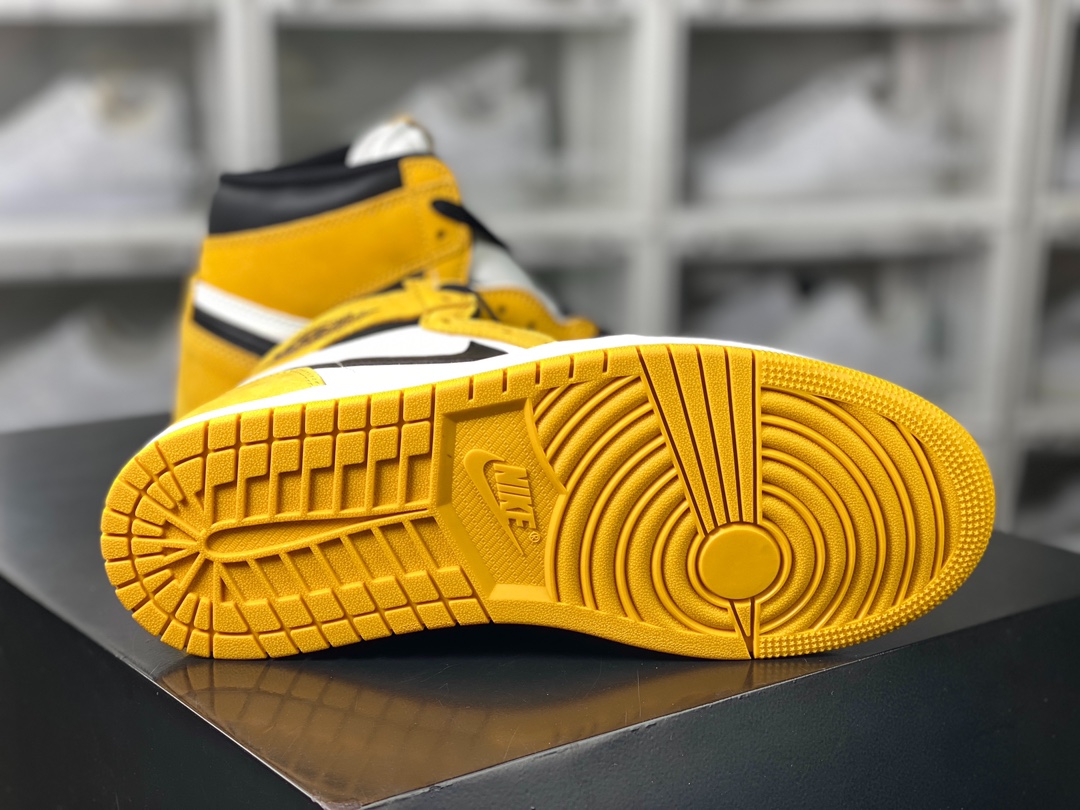 350 耐克Nike Air Jordan 1 Retro High OG”Yellow Ochre”AJ1代篮球鞋“白黄”DZ5485-701