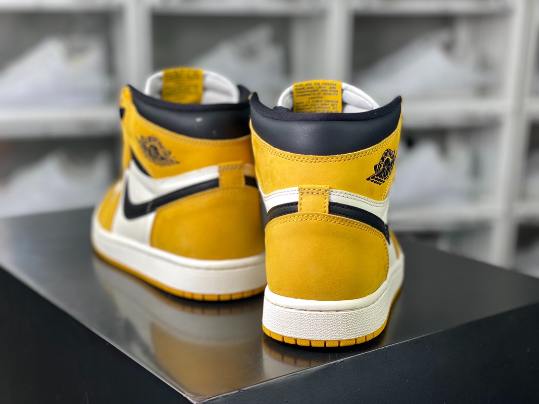 350 耐克Nike Air Jordan 1 Retro High OG”Yellow Ochre”AJ1代篮球鞋“白黄”DZ5485-701