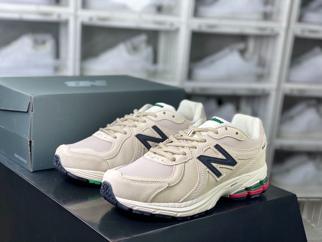 220 New Balance ML860 V2系列低帮经典复古老爹风休闲运动慢跑鞋“麂皮奶白黑绿红”ML860XG