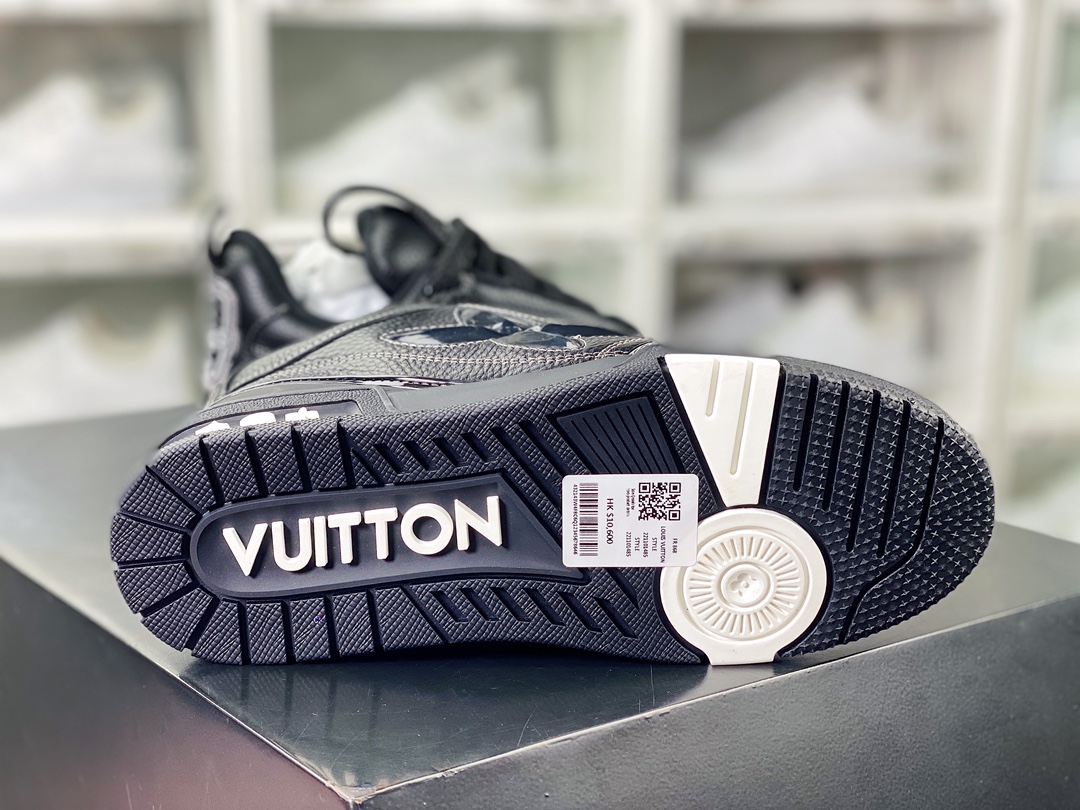 500 Louis Vuitton Skate 1854 Low Sneaker LV54系列低帮复古百搭休闲运动文化滑板板鞋“2.0黑白大花卉”1ABZ57