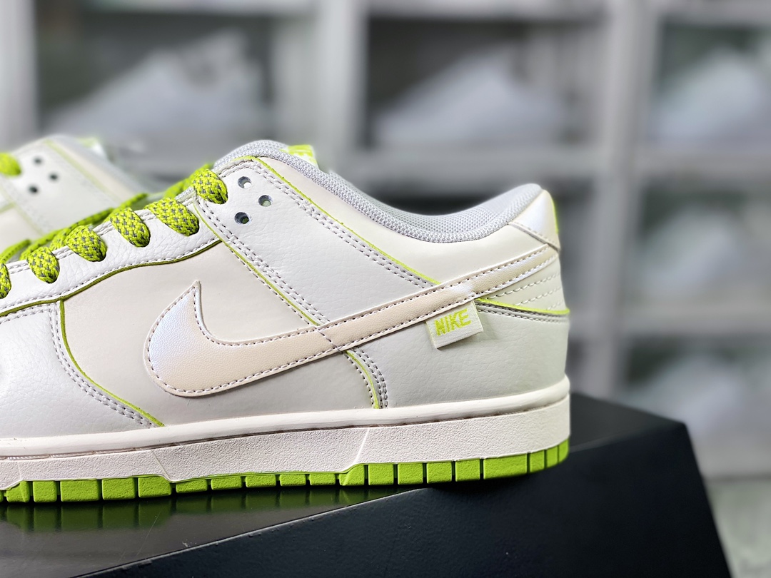 280 SB Dunk Low Retro 扣篮系列低帮板鞋“皮革米白苹果绿小钩”KK0517-008