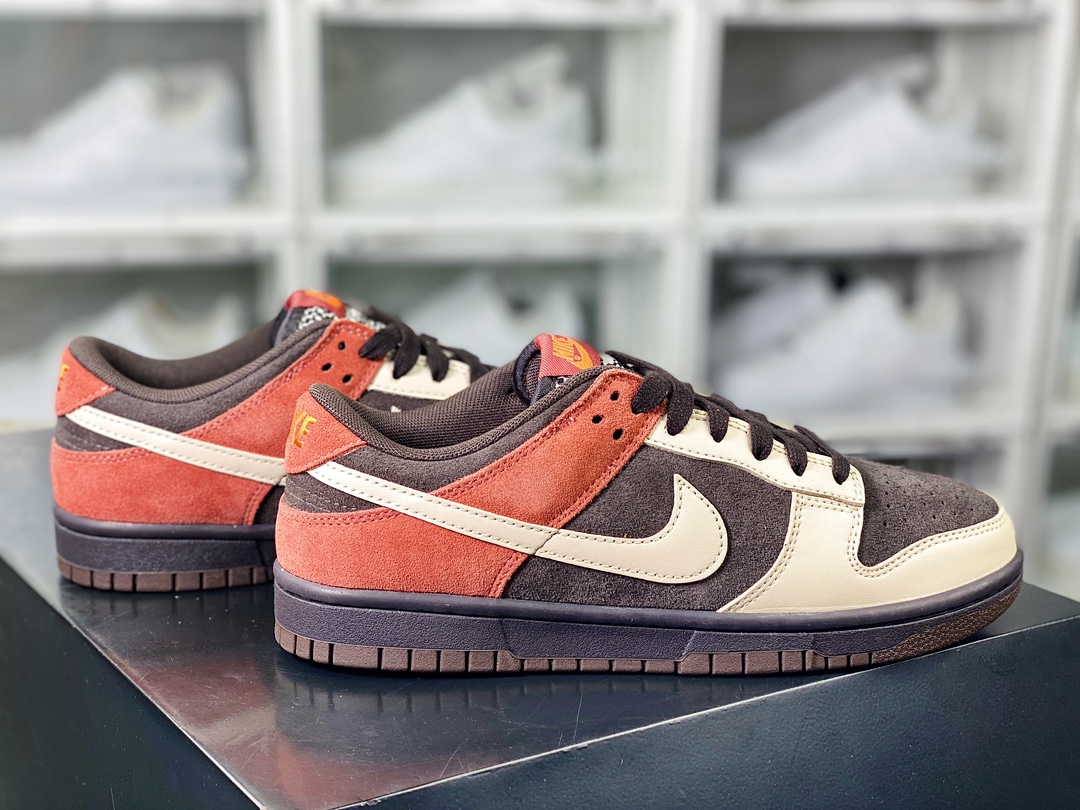 220 SB Dunk Low”Red Panda”扣篮系列低帮休闲运动滑板板鞋“奶油白棕小涴熊”FV0395-200