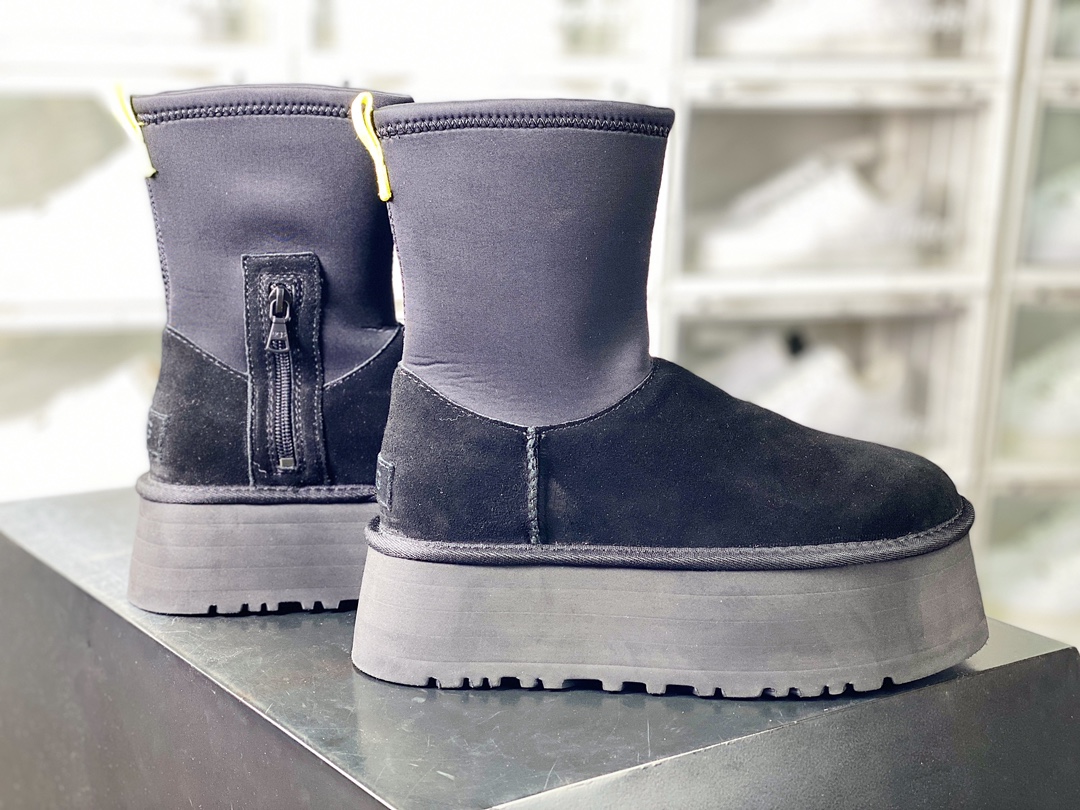 360 UGG W Classic Ultra Mini Platform 新奇系列经典加厚款短靴“深灰黑加绒”