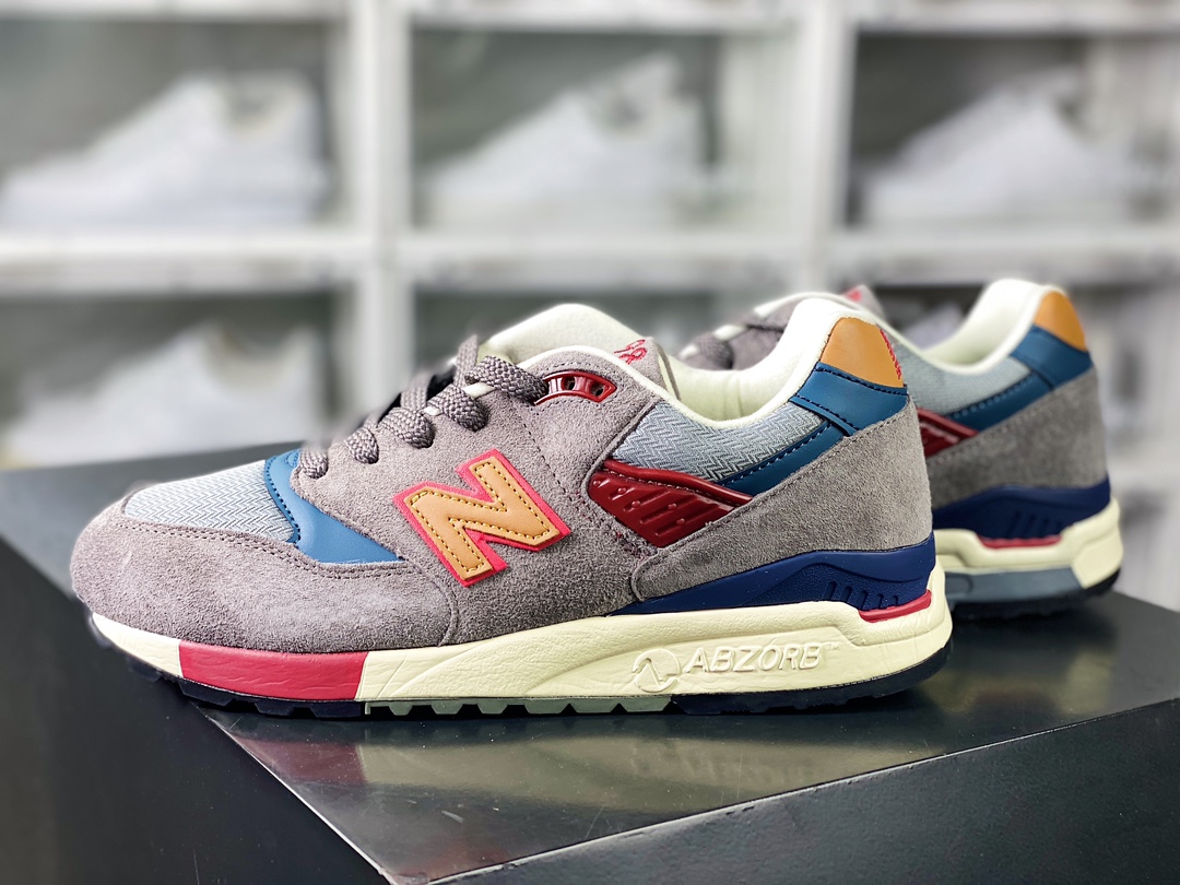 220 新百伦New Balance M998 Made in USA 高端美产血统系列经典复古休闲运动慢跑鞋“灰橘”M998GY