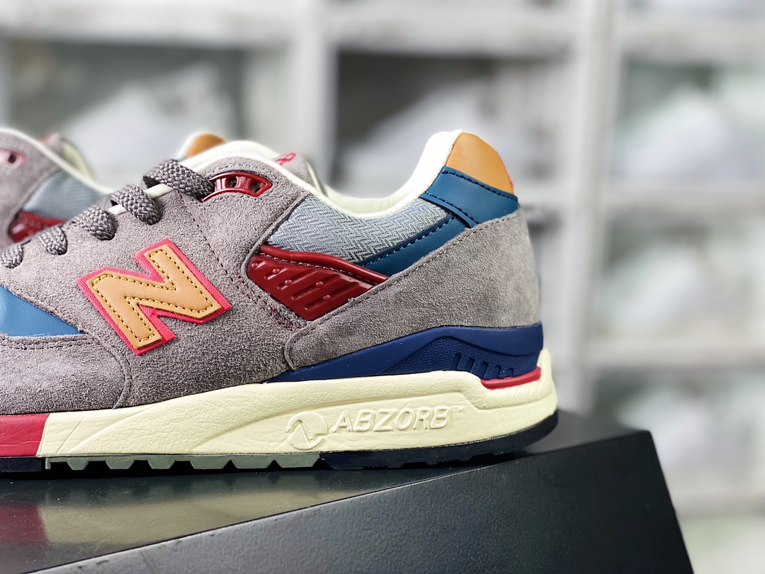 220 新百伦New Balance M998 Made in USA 高端美产血统系列经典复古休闲运动慢跑鞋“灰橘”M998GY