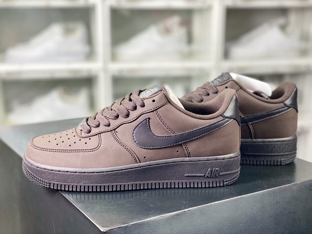 200  Air Force 1 Low"White/Matcha"空军一号经典低帮板鞋“皮革深棕”DR9503-200