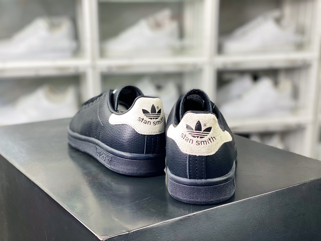 190 Adidas Originals Stan Smith Leather"Black Grey"史密斯板鞋“皮革黑灰尾”M20329