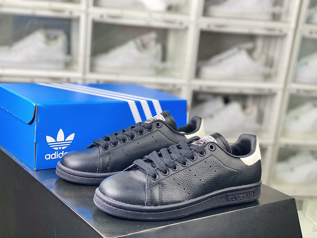 190 Adidas Originals Stan Smith Leather”Black Grey”史密斯板鞋“皮革黑灰尾”M20329