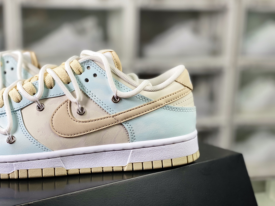 240 SB Dunk Low Lot"Beige/Light Blue"扣篮系列低帮板鞋“海盐椰云米蓝绑绳”DV0831-003