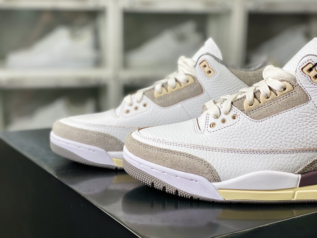 400 NIKE Air Jordan 3 Retro SP"Raised By Women"迈克尔·乔丹AJ3代中帮篮球鞋“米白灰联名”DH3434-110