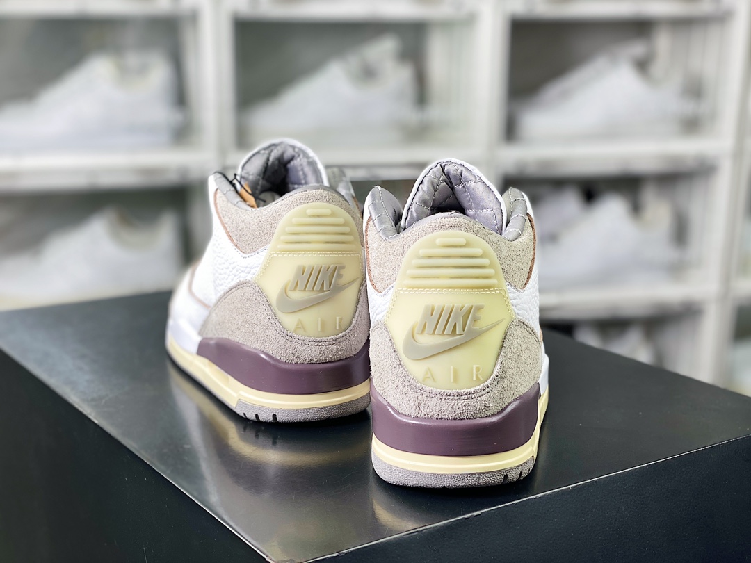 400 NIKE Air Jordan 3 Retro SP"Raised By Women"迈克尔·乔丹AJ3代中帮篮球鞋“米白灰联名”DH3434-110