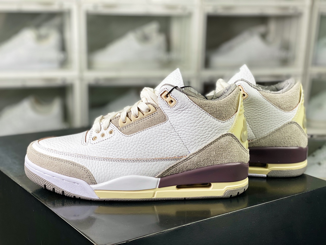 400 NIKE Air Jordan 3 Retro SP"Raised By Women"迈克尔·乔丹AJ3代中帮篮球鞋“米白灰联名”DH3434-110