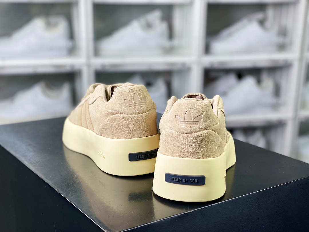 280 Fear Of God x 【adidas】 Athletics Forum 86 Low"Sand"罗马板鞋“翻毛沙棕米黄底”IE6213