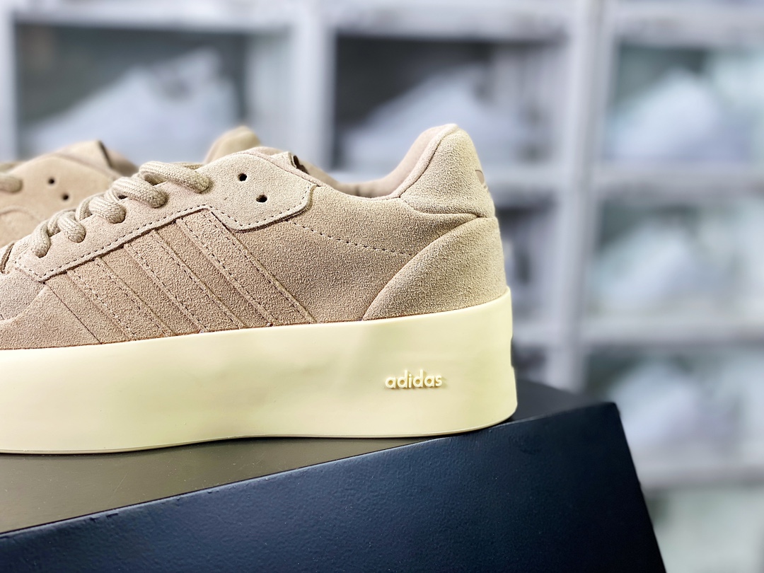 280 Fear Of God x 【adidas】 Athletics Forum 86 Low"Sand"罗马板鞋“翻毛沙棕米黄底”IE6213