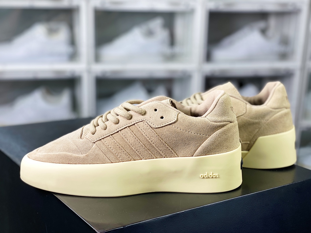 280 Fear Of God x 【adidas】 Athletics Forum 86 Low"Sand"罗马板鞋“翻毛沙棕米黄底”IE6213