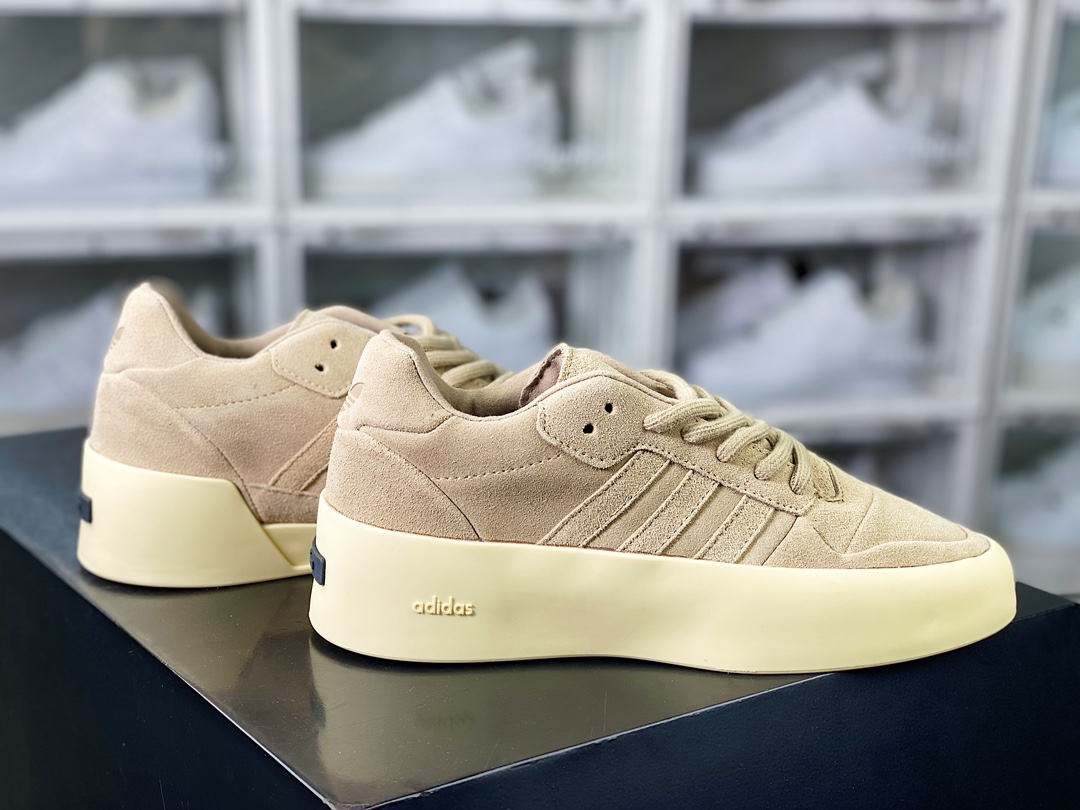 280 Fear Of God x 【adidas】 Athletics Forum 86 Low"Sand"罗马板鞋“翻毛沙棕米黄底”IE6213