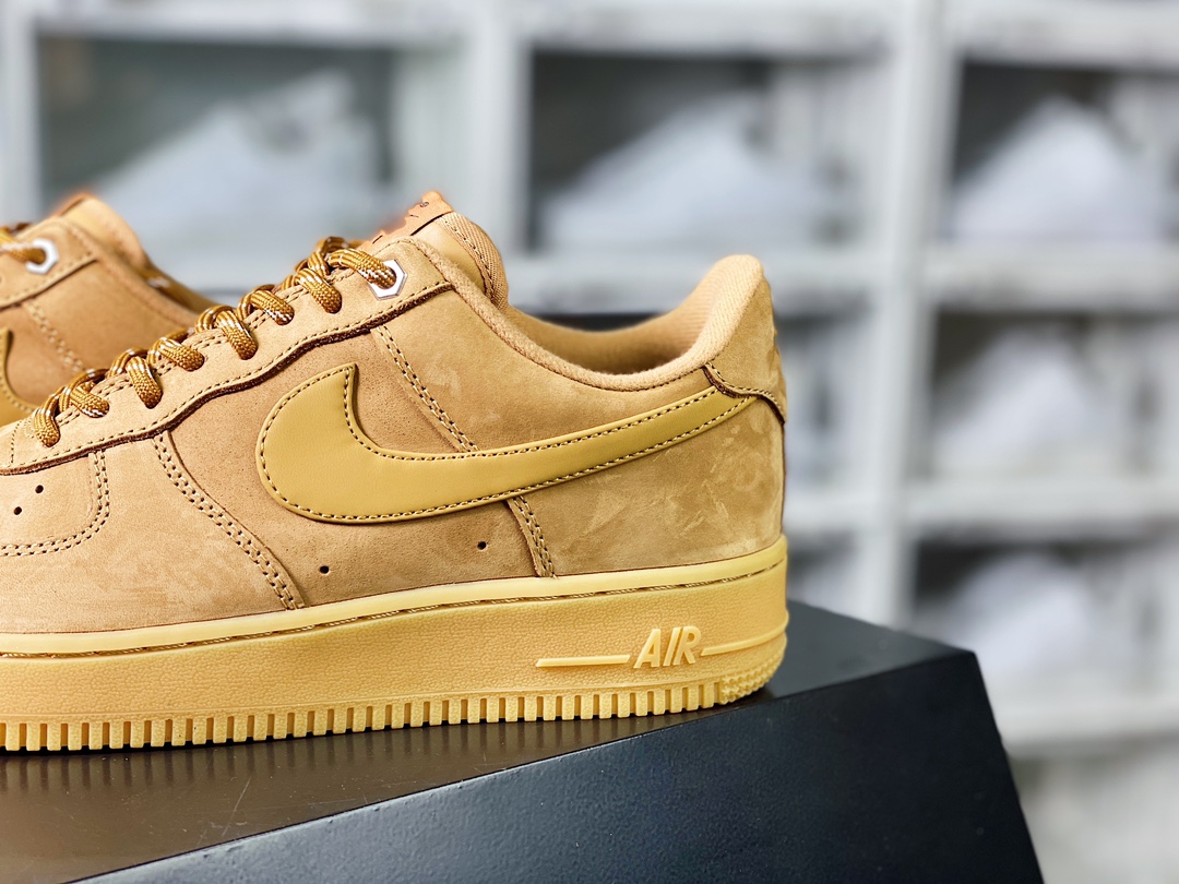 Air Force 1 Low 07 LV8”Wheat / Flax” Air Force 1 Low Top Sneakers ”New Wheat Yellow Brown” CJ9179-200