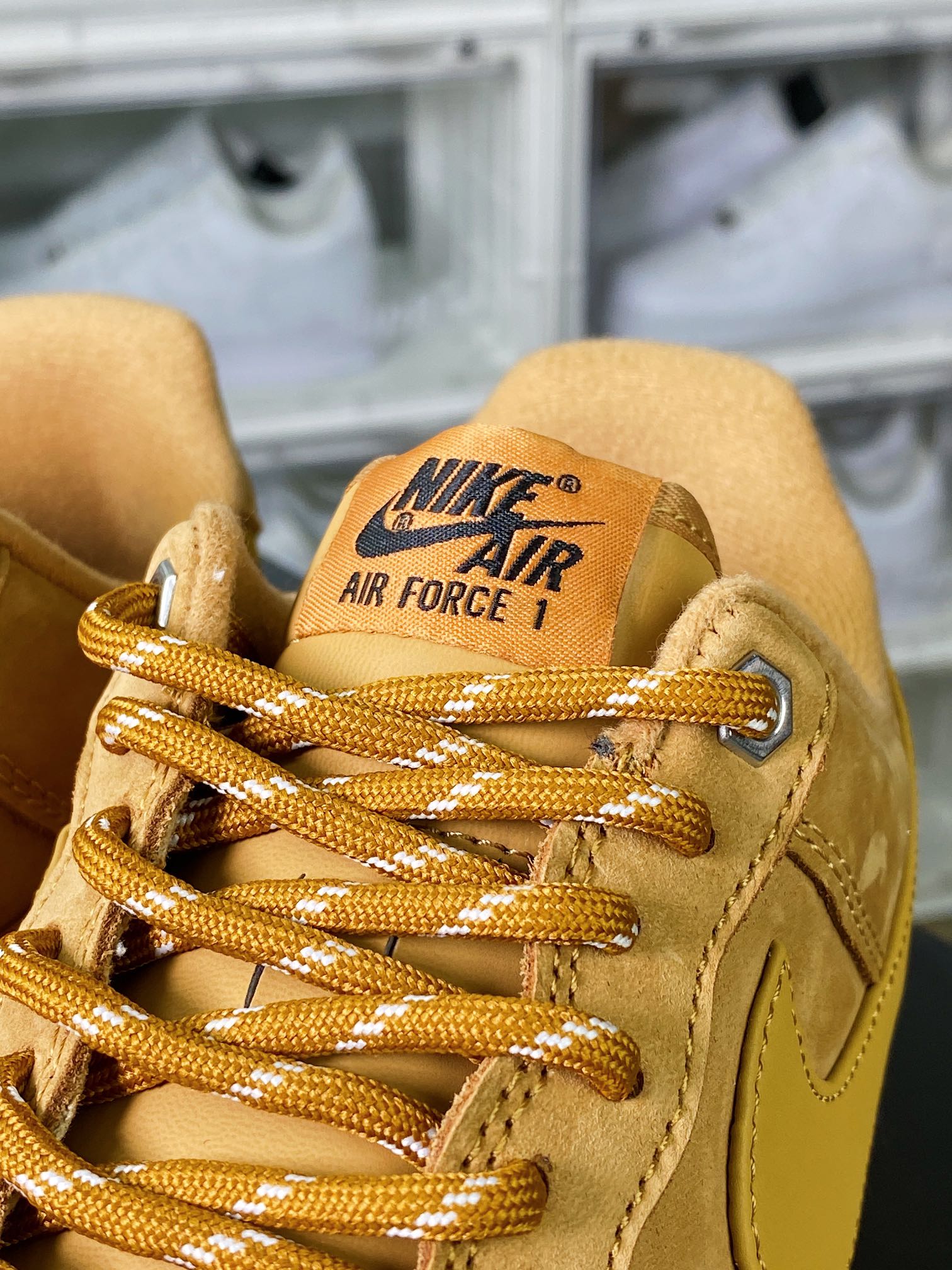 Air Force 1 Low 07 LV8”Wheat / Flax” Air Force 1 Low Top Sneakers ”New Wheat Yellow Brown” CJ9179-200