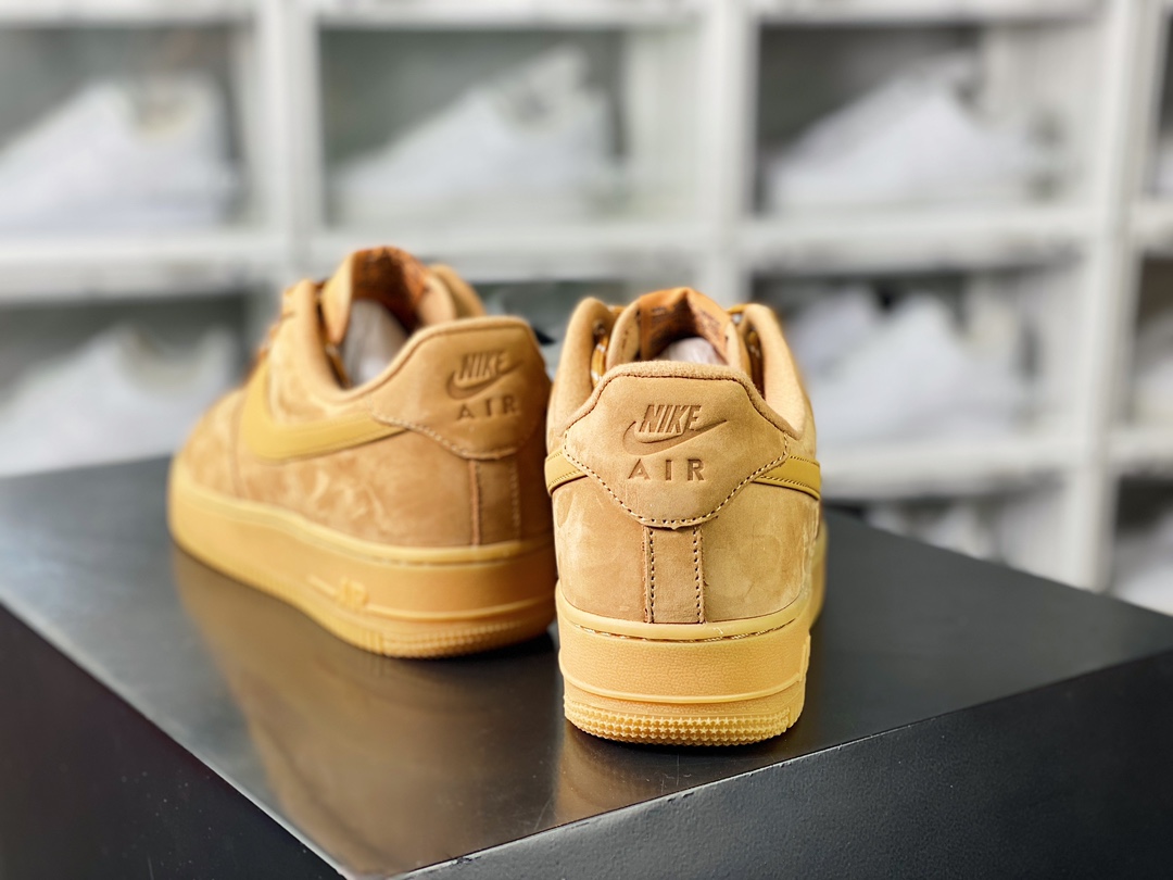 Air Force 1 Low 07 LV8”Wheat / Flax” Air Force 1 Low Top Sneakers ”New Wheat Yellow Brown” CJ9179-200