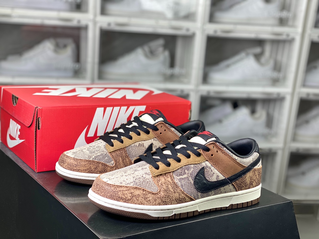 240 Nike SB Dunk Low”CO.JP (2023)”扣篮系列低帮板鞋“深棕黑蟒蛇纹”FJ5434-120